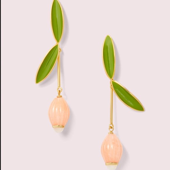 kate spade Jewelry - Kate Spade Best Buds Leaf Drop Earrings nwt